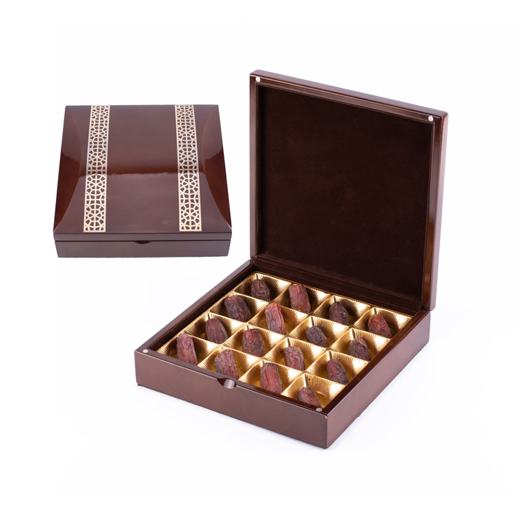 KSA人気のゴールデンナツメヤシ木箱