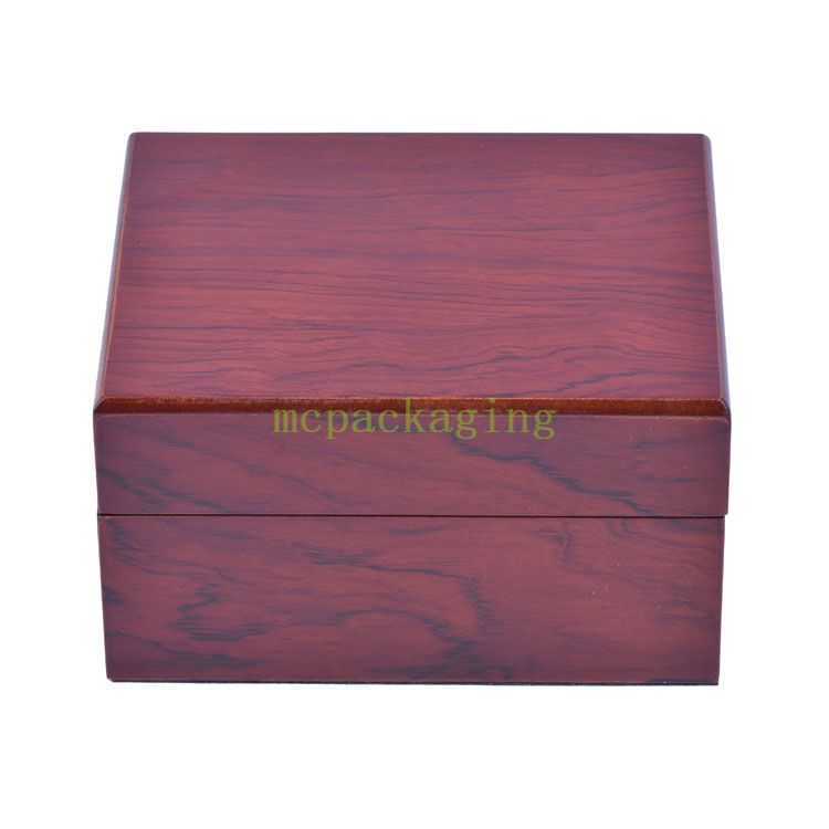 WoodBox Factory 高級カスタム ヴィンテージ木製光沢時計包装ボックス
