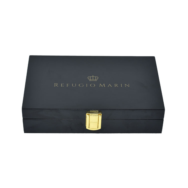 シルバーロックベルトウォレットパッケージディスプレイボックスウッドボックスギフト用