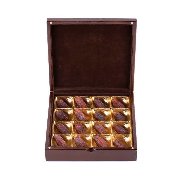 KSA人気のゴールデンナツメヤシ木箱