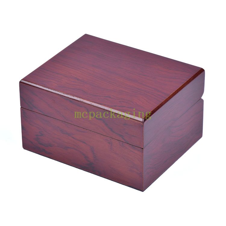 WoodBox Factory 高級カスタム ヴィンテージ木製光沢時計包装ボックス