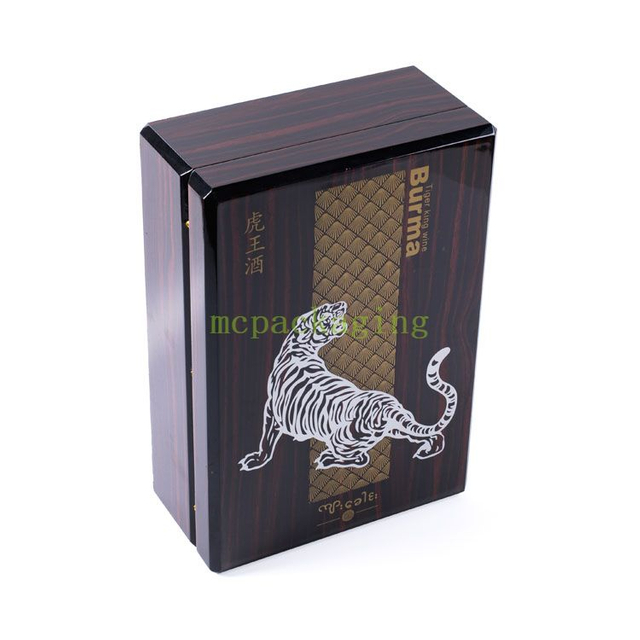 キャビネット食器棚ジュエリーガラスシリンダー折りたたみ可能な木製ワインボックス