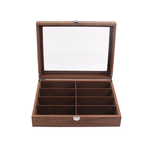 ホット 8 サングラス ディスプレイ木箱