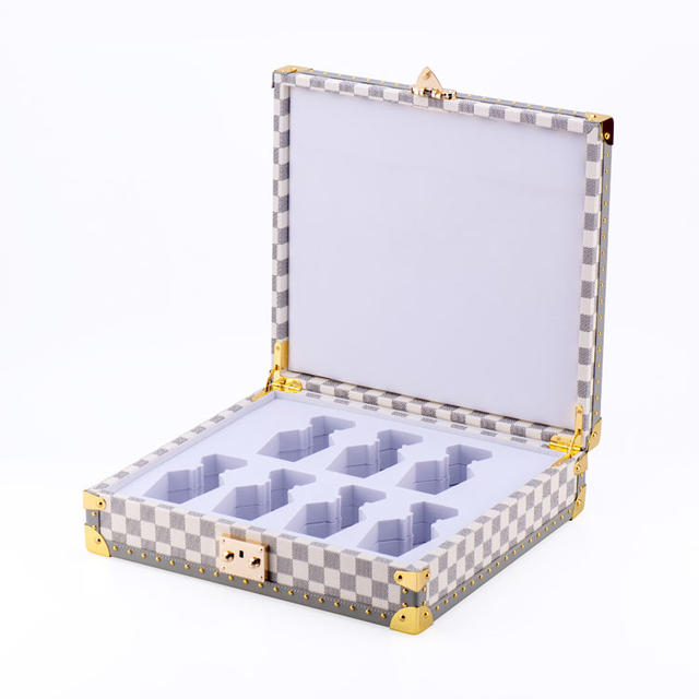 マシンリードディフューザー木製ラベルアクリルレザーピンクバトル配送ピアノラッカー木製香水ボックス