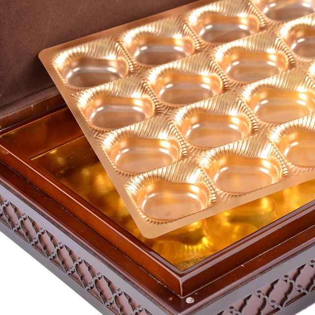 モスク型の木製のラマダンギフトボックスデートとスイーツパッケージ用のマット仕上げのマット仕上げ