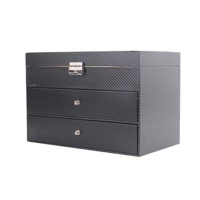 2024カスタマイズされたPUウッドネイビーブルーサングラスパッケージボックス