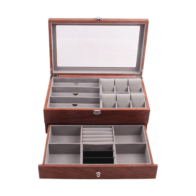 木製シャンパンカクテルグラス木製サングラスケースボックス