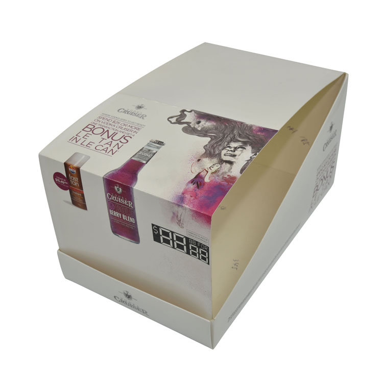 カスタムPDQ段ボールテーブルトップカウンタートップコスメティックメイクラッシュ製品ディスプレイボックス紙口紅スキンケアまつげディスプレイボックス