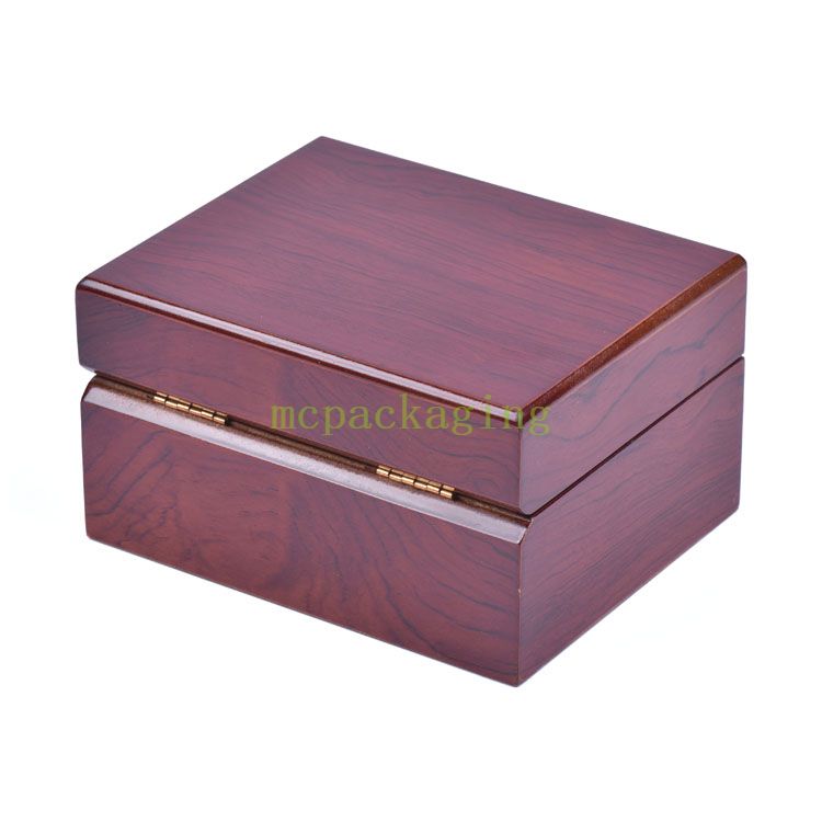 WoodBox Factory 高級カスタム ヴィンテージ木製光沢時計包装ボックス