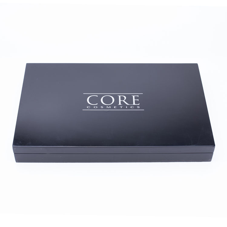 木製メイクアップブラシセットラグジュアリーブラックピアノボックス