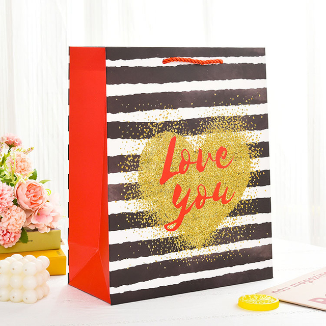 豪華なブランドカスタムロゴギフトペーパーバッグ