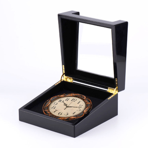 ガラスアクリルホットセール時計ギフトウォッチ木製ディスプレイボックス