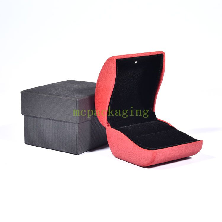 ジュエリーボックス収納ブレスレットネックレスイヤリングケースサテンハンドル正方形紙段ボールギフトスライドブラウン包装ボックスジュエリー