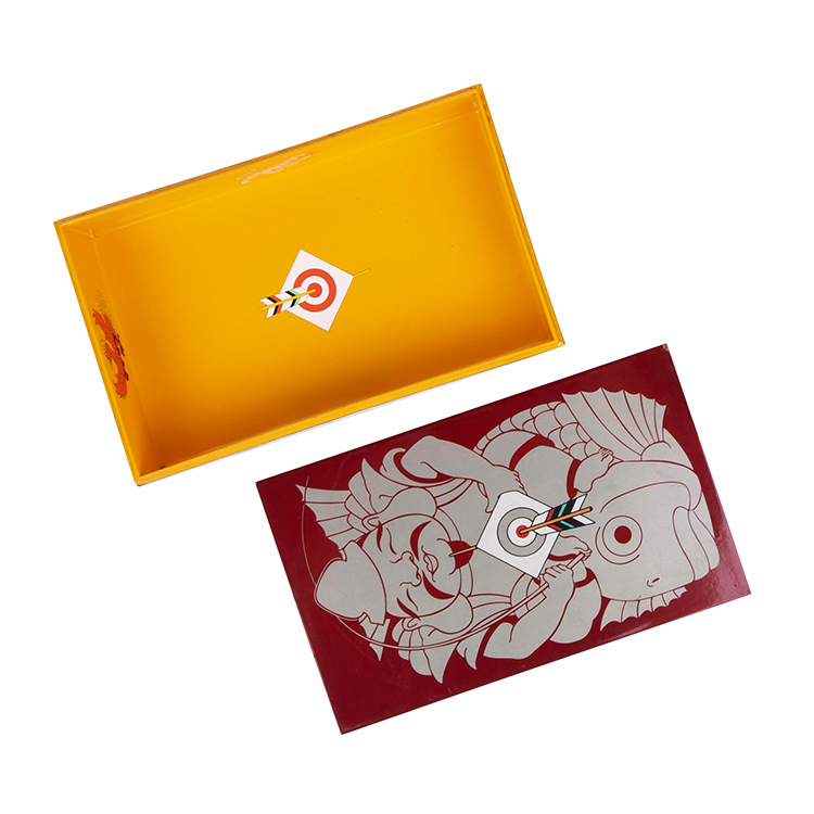 手描きの東南アジアスタイルのストレージ木製のかわいい箱