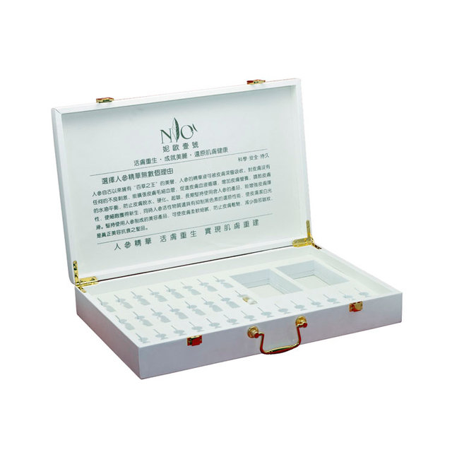 ジュエリーホワイトウォッチラザーカラーピンパールGVPホワイトパスロゴ金色化粧品エッセンシャルオイルギフトパッケージボックス