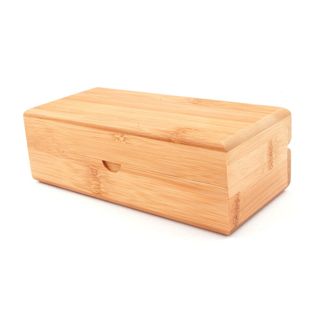 樹木が茂ったメガネの男性女性6スロットウッドとグラスハーサングラスのためのトップの木製パッケージングケースボックス